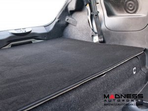 FIAT 500 Rear Seat Delete Carpet Kit - Black Italy - Black Carpet